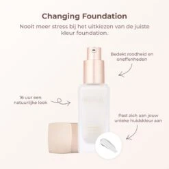 Meroda Changing Foundation - Kleurveranderende Foundation - 30ml -Maquillage Cosmetics 1200x1200 281