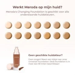 Meroda Changing Foundation - Kleurveranderende Foundation - 30ml -Maquillage Cosmetics 1200x1200 284