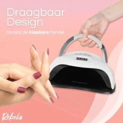 Rebela | Nageldroger | Gelnagels | GEL UV LED Nail Lamp 168w | UV Lamp Gelnagels | Led Nagellamp | Nageldroger | Wit -Maquillage Cosmetics 1200x1200 2850