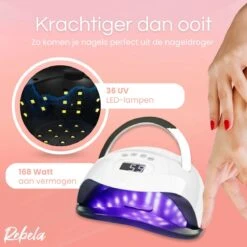 Rebela | Nageldroger | Gelnagels | GEL UV LED Nail Lamp 168w | UV Lamp Gelnagels | Led Nagellamp | Nageldroger | Wit -Maquillage Cosmetics 1200x1200 2853