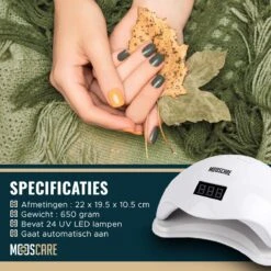 MOOSCARE 48 Watt LED Lamp Voor Gellak Nagels - UV Lamp Gelnagels - Nail Art Nagellamp - Gel Nagellak Nageldroger -Maquillage Cosmetics 1200x1200 2857