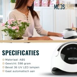 MOOSCARE 120 Watt LED Lamp Voor Gellak Nagels - UV Lamp Gelnagels - Nail Art Nagellamp - Gel Nagellak Nageldroger -Maquillage Cosmetics 1200x1200 2861