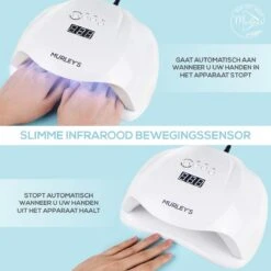 Murley’s Pro Dual Nagellamp Gellak Nageldroger - UV LED Nagel Lamp - 54 Watt - 36 LED’s -Maquillage Cosmetics 1200x1200 2875