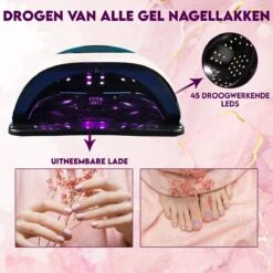 Maxi Nageldroger Pro - 168W - Uv Lamp - Nageldroger Lamp - Nageldroger Voor Gelnagels - Geschikt Voor Elke Nagel Gellak -Maquillage Cosmetics 1200x1200 2902