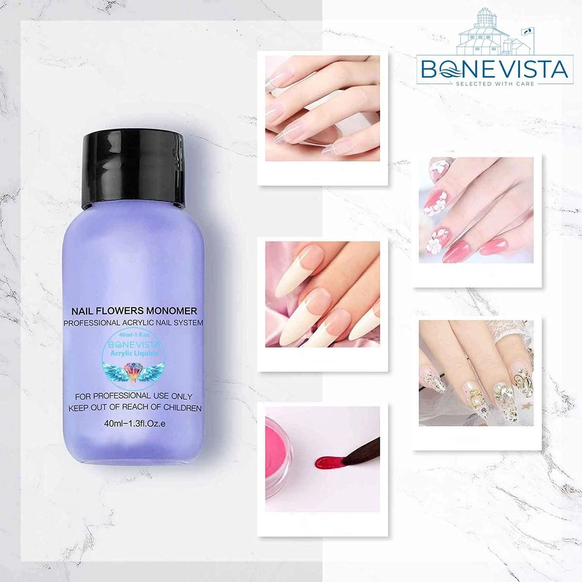 Bone Vista® Acryl Nagels Starterspakket - Wit, Roze & Transparant - Professionele Kunstnagels 5 Bone Vista® Acryl Nagels Starterspakket - Wit, Roze & Transparant - Professionele Kunstnagels – Image 3