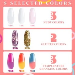 Merkloos Nepnagels - Polygel Set - 8 Kleuren - Nagels Set - Polygel Starter Set - Nagelverlenging Gel Kit - Voor Beginners - Voor DIY Salon Art Nagels -Maquillage Cosmetics 1200x1200 2942