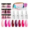 Dipping Powder Starter Kit - 8 Kleuren - Roze - Dip Poeder - Acryl Nagels - Dip Nagels - Meest Complete Starterspakket - Nagel Poeder - MTSSII - -Maquillage Cosmetics 1200x1200 2950