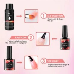 Merkloos Nepnagels - Polygel Set - Nagelverlengingsset - 8 Kleuren - Nagels Set - Temperatuurwisselgel - Lichtgevende Gel - Voor Beginners - Voor DIY Salon Art Nagels - Type A -Maquillage Cosmetics 1200x1200 2958