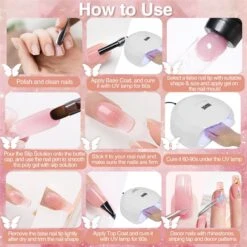 Merkloos Nepnagels - Polygel Set - Nagelverlengingsset - 8 Kleuren - Nagels Set - Temperatuurwisselgel - Lichtgevende Gel - Voor Beginners - Voor DIY Salon Art Nagels - Type A -Maquillage Cosmetics 1200x1200 2959