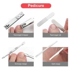 Luxe Manicure En Pedicure Set - Nagelverzorging - Nail Art - 18 Delig - Zwart -Maquillage Cosmetics 1200x1200 2999