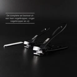YUBBI™ Premium Zwart Nagelknipper Set - Nageltang - Pedicure - Teennagels - Vingernagels - Teennagelknipper - Nagelschaar - Nail Clipper -Maquillage Cosmetics 1200x1200 3005