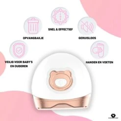 Vulpes BeautyCare® Elektrische Nagelknipper - Nagelschaar Met Opvangbakje – Veilige Nagelschaar Voor Baby’s, Kinderen, Volwassenen En Ouderen - Draadloos En Geruisloos – USB-Oplaadbaar – Rosé / Wit -Maquillage Cosmetics 1200x1200 3029
