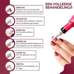 Royala - Manicure & Pedicure Set Elektrische Nagelvijl Nagelfrees - Nail Drill - Geschikt Voor Natuurlijke Nagels - Nepnagels - Gellak - Gelnagels - Acrylnagels - 6 Opzetstukken - Rood 17 Royala - Manicure & Pedicure Set Elektrische Nagelvijl Nagelfrees - Nail Drill - Geschikt Voor Natuurlijke Nagels - Nepnagels - Gellak - Gelnagels - Acrylnagels - 6 Opzetstukken - Rood -Maquillage Cosmetics 1200x1200 3073