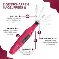 Royala - Manicure & Pedicure Set Elektrische Nagelvijl Nagelfrees - Nail Drill - Geschikt Voor Natuurlijke Nagels - Nepnagels - Gellak - Gelnagels - Acrylnagels - 6 Opzetstukken - Rood 18 Royala - Manicure & Pedicure Set Elektrische Nagelvijl Nagelfrees - Nail Drill - Geschikt Voor Natuurlijke Nagels - Nepnagels - Gellak - Gelnagels - Acrylnagels - 6 Opzetstukken - Rood -Maquillage Cosmetics 1200x1200 3074