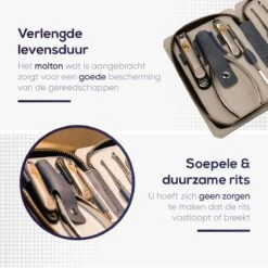Skeraxo 8-delige Luxe Verschillende Tools - Professioneel Manicure Set & Pedicureset Met Nagelvijl & Nageltang – Behandeling Nagels En Huid -Maquillage Cosmetics 1200x1200 3096