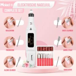 Nolad® Elektrische Nagelvijl - Nagelvijlen - Nagelaccessoires - Wit -Maquillage Cosmetics 1200x1200 3158