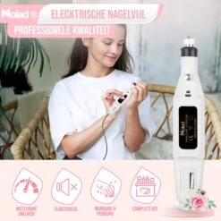 Nolad® Elektrische Nagelvijl - Nagelvijlen - Nagelaccessoires - Wit -Maquillage Cosmetics 1200x1200 3160