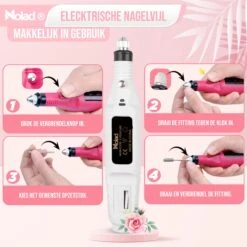 Nolad® Elektrische Nagelvijl - Nagelvijlen - Nagelaccessoires - Wit -Maquillage Cosmetics 1200x1200 3163