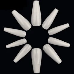 Royala Nageltips Ballerina- Kleur Wit - In Bewaar-assortiments Doos - 100 Stuks 10 Maten -Maquillage Cosmetics 1200x1200 3207