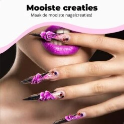 Quevo - Oefenhand Voor Nagels - Nailtrainer - 100 Nageltips - Nagelstickers - Nagelknipper -Maquillage Cosmetics 1200x1200 3286