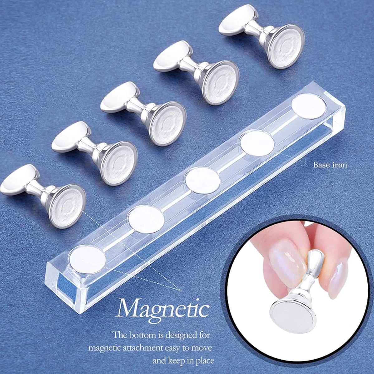 Merkloos Nailtrainer Oefenhand Voor Nagels 12-delige Set - Acryl Nagels Starterspakket - Starter Kit Nagel Display Magnetische Waaier – Kunstnagels Plaknagels - Nail Art Set - Uv Lamp Gelnagels Houd 10 Merkloos Nailtrainer Oefenhand Voor Nagels 12-delige Set - Acryl Nagels Starterspakket - Starter Kit Nagel Display Magnetische Waaier – Kunstnagels Plaknagels - Nail Art Set - Uv Lamp Gelnagels Houd – Image 8