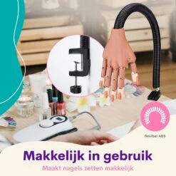 Merkloos Oefenhand Voor Nagels - Nailtrainer - Nagel Oefenhand - Compleet Acryl Nagels Starterpakket -Maquillage Cosmetics 1200x1200 3335