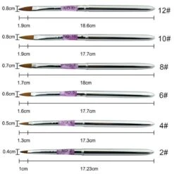 Kwalitatieve Acryl Penseel - Nageldecoratie Pen - #10 Pink Diamond -Maquillage Cosmetics 1200x1200 3383