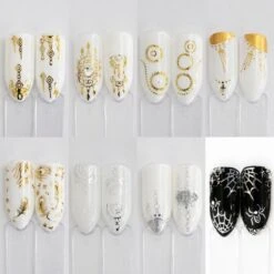 GUAPÀ - Nail Art Nagel Sjabloon Stickers 30 Vellen - Zelfklevende Nagelstickers & Nageldecoratie 3D Goud En Zilver 19 GUAPÀ - Nail Art Nagel Sjabloon Stickers 30 Vellen - Zelfklevende Nagelstickers & Nageldecoratie 3D Goud En Zilver -Maquillage Cosmetics 1200x1200 3385