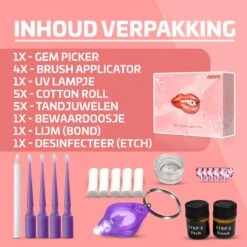 Nince DIY Tooth Gem Kit Hoogwaardig Materiaal - Lichtroze Hart -Maquillage Cosmetics 1200x1200 3398
