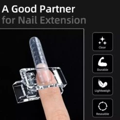 Polygel Klem - Polygel - Nagel Klem - Nagel Clip - Polygel Clip - Polygel Klemmen Nagel - Nail Clips - Transparant - 1 Stuk -Maquillage Cosmetics 1200x1200 3415