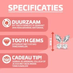 Nince DIY Tooth Gem Kit Hoogwaardig Materiaal - Wit Vlinder - Tand Diamantje Set 17 Nince DIY Tooth Gem Kit Hoogwaardig Materiaal - Wit Vlinder - Tand Diamantje Set -Maquillage Cosmetics 1200x1200 3422