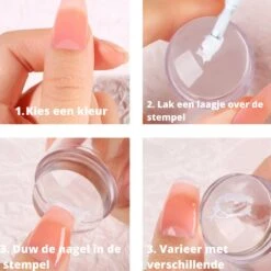 Byama Nagel Stempel - Stempel Set - Nailstamp - Nail Stamp Set - Transparante Jelly Stempel - Nail Art - Nagel Stempel Doorzichtig - Nagel Stempel Silicone - Nagel Kussen - Nagel Stempelplaat - Stempel Nagellak - French Manicure - French Nails - -Maquillage Cosmetics 1200x1200 3448