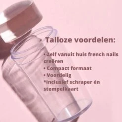 Byama Nagel Stempel - Stempel Set - Nailstamp - Nail Stamp Set - Transparante Jelly Stempel - Nail Art - Nagel Stempel Doorzichtig - Nagel Stempel Silicone - Nagel Kussen - Nagel Stempelplaat - Stempel Nagellak - French Manicure - French Nails - -Maquillage Cosmetics 1200x1200 3449