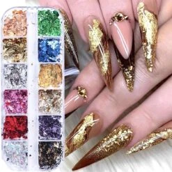 Doosje Met 12 Kleuren Goud Folie Voor Nail Art - Sparkolia Box - Nagel Decoratie -Maquillage Cosmetics 1200x1200 3453