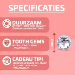 Nince DIY Tooth Gem Kit Hoogwaardig Materiaal - Wit - Tand Diamantje Kit 14 Nince DIY Tooth Gem Kit Hoogwaardig Materiaal - Wit - Tand Diamantje Kit -Maquillage Cosmetics 1200x1200 3483