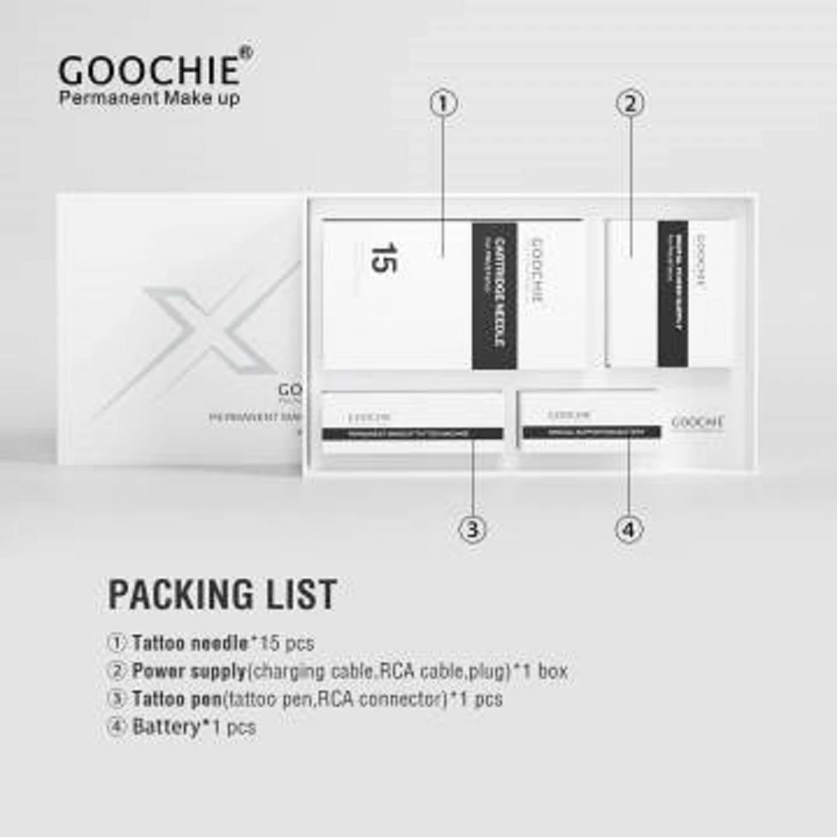 Goochie - Permanente Make-Up Pen – Draadloos – Permanente Make-Up Machine - Powderbrowse – Hairstroke – Wenkbrauwen – Lippen – Eyeliner - Pmu 7 Goochie - Permanente Make-Up Pen – Draadloos – Permanente Make-Up Machine - Powderbrowse – Hairstroke – Wenkbrauwen – Lippen – Eyeliner - Pmu – Image 5