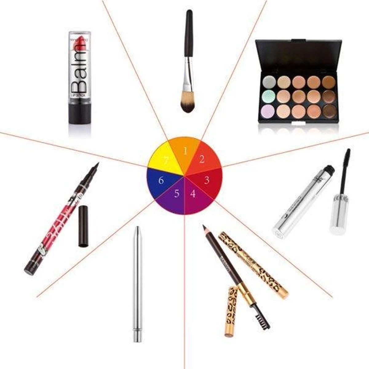 Merkloos Complete Make-up Set Cadeau Voor Vrouw Meisje Dochter 8delig Verjaardag Kerst Sinterklaas Cadeau 4 Merkloos Complete Make-up Set Cadeau Voor Vrouw Meisje Dochter 8delig Verjaardag Kerst Sinterklaas Cadeau – Image 2