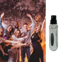 MaxedMore Navulbare Parfumverstuiver 5ml Zilver - 65 Keer Spraybare Parfum Verstuiver - Hervulbaar Tasverstuiver Voor Parfum - Meeneem Mini Geur Flesje Voor Op Reis - Lipstick Formaat Navulbaar Parfumflesje -Maquillage Cosmetics 1200x1200 3966