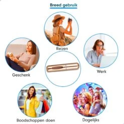 Merkloos Parfum Spray - Navulbare Parfum Verstuiver - Navulling Voor Parfum - Parfumverstuiver - Goudkleurig -Maquillage Cosmetics 1200x1200 3975