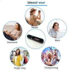 MaxedMore Navulbare Parfumverstuiver 5ml Zwart - 65 Keer Spraybare Parfum Verstuiver - Hervulbaar Tasverstuiver Voor Parfum - Meeneem Mini Geur Flesje Voor Op Reis - Lipstick Formaat Navulbaar Parfumflesje -Maquillage Cosmetics 1200x1200 4011