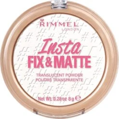 Rimmel London Insta Fix & Matte Make-uppoeder - 01 Clear -Maquillage Cosmetics 1200x1200 434
