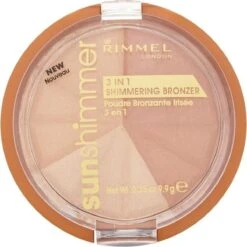 Rimmel London Rimmel - SunShimmer 3 In 1 Shimmering Bronzer Lustrous Powder 9.9 G 1 Gold Princess - -Maquillage Cosmetics 1200x1200 468