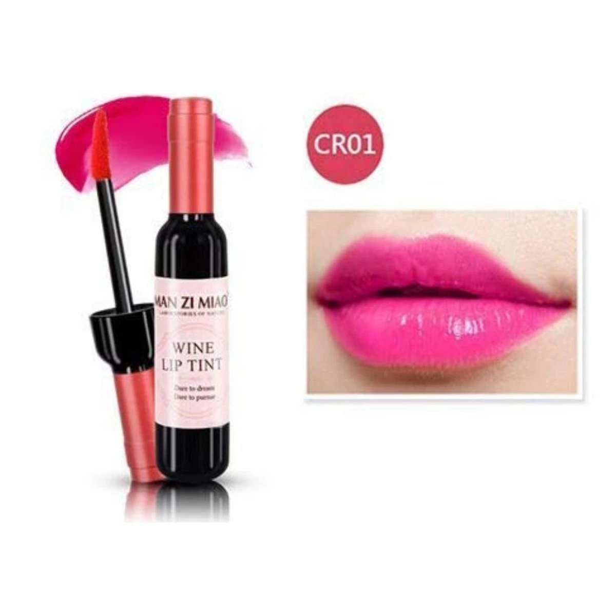 MAN ZI MIAO® Lippenstift - Wijn - Wine - Wijnfles - Lipgloss - Lipstick - Make Up - Rose - Rose Coral - Wine Lip Tint 4 MAN ZI MIAO® Lippenstift - Wijn - Wine - Wijnfles - Lipgloss - Lipstick - Make Up - Rose - Rose Coral - Wine Lip Tint – Image 2