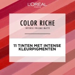 L'Oréal Paris - Color Riche Intense Volume Matte Lipstick- 482 Le Mauve Indomptable - Roze Lippenstift 11 L'Oréal Paris - Color Riche Intense Volume Matte Lipstick- 482 Le Mauve Indomptable - Roze Lippenstift -Maquillage Cosmetics 1200x1200 640