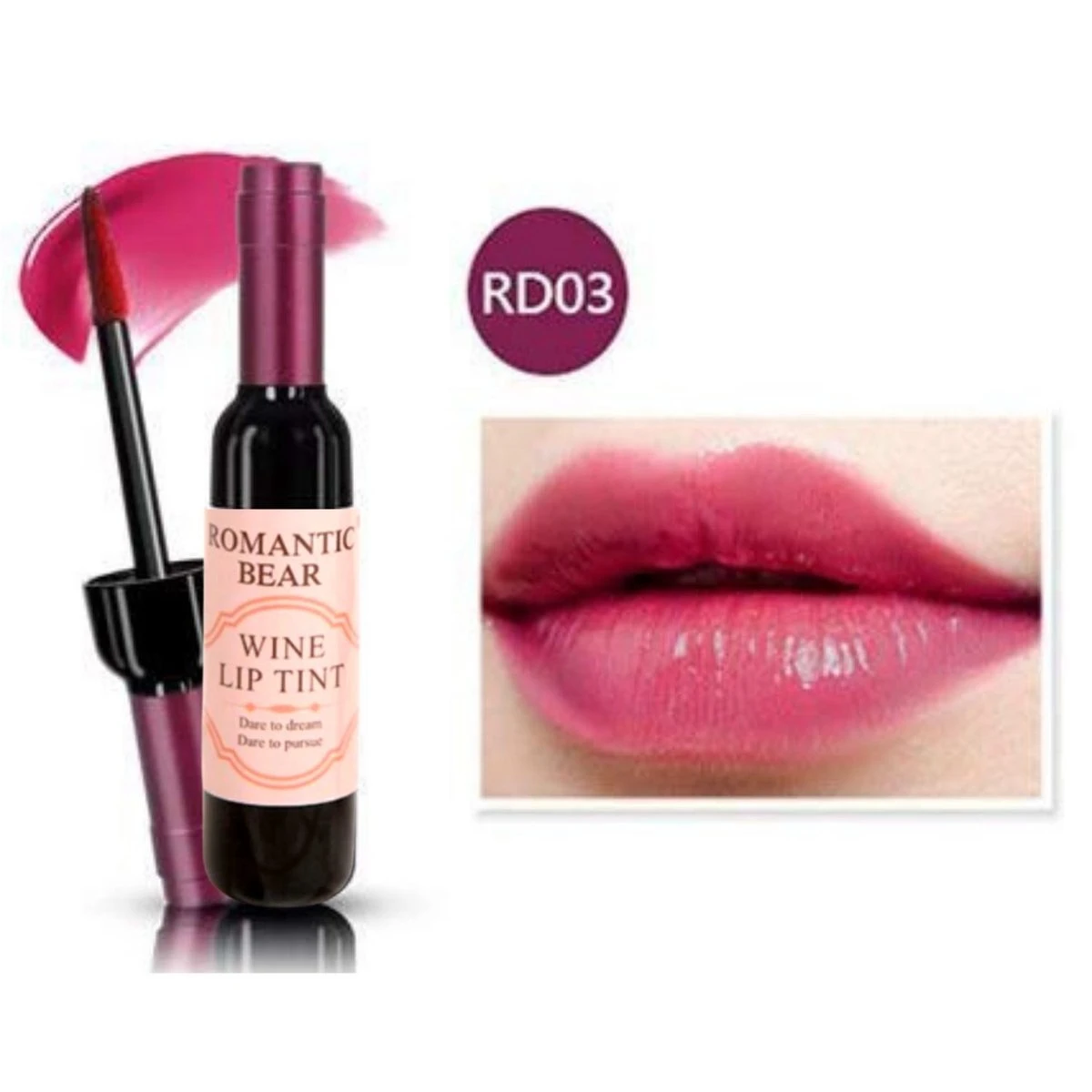 Romantic Bear® Lippenstift - Wijn - Wine - Wijnfles - Lipgloss - Lipstick - Make Up - Rose - Merlot Burgundy - Wine Lip Tint 4 Romantic Bear® Lippenstift - Wijn - Wine - Wijnfles - Lipgloss - Lipstick - Make Up - Rose - Merlot Burgundy - Wine Lip Tint – Image 2