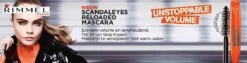Rimmel London ScandalEyes Reloaded Mascara - Black -Maquillage Cosmetics 1200x308