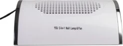 Merkloos UV/LED Lamp - 80W - Inclusief Afzuiging - Wit - Timer - 2 In 1 Nagellamp - Gellak - Salon - Nagelsalon - Afzuiger Nagels - Nagellamp - Nageldroger - UV Lamp - Led Lamp -Maquillage Cosmetics 1200x454