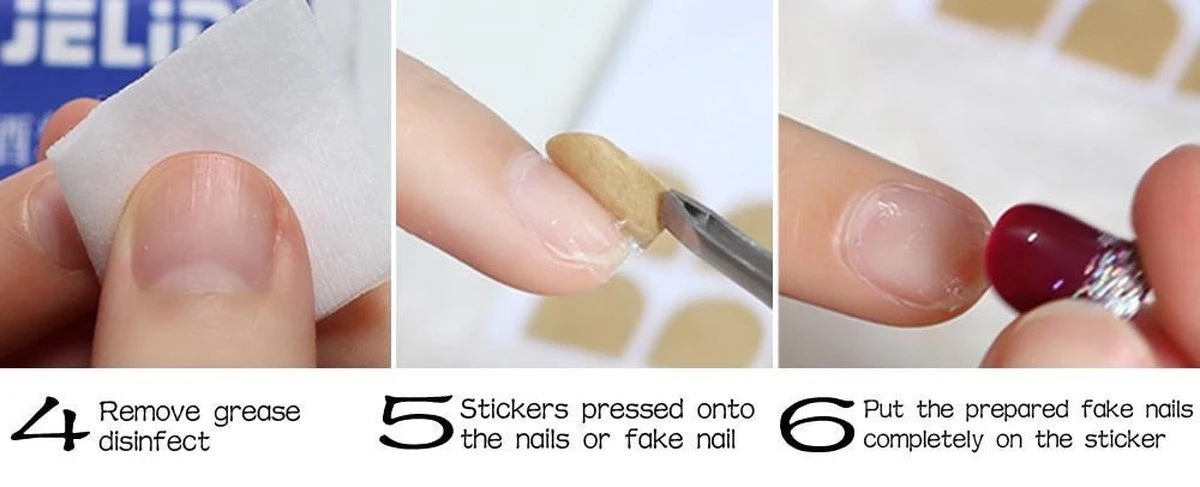 Merkloos Blauwe Lijntjes Nagels - Plaktabs - Plaknagels - Medium Lang 6 Merkloos Blauwe Lijntjes Nagels - Plaktabs - Plaknagels - Medium Lang – Image 4