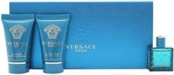 Versace - Eros Gift Of Mini 5 Ml, And Eros 25 Ml (After Shave Balm) Eros 25 Ml - Eau De Toilette - 5ML -Maquillage Cosmetics 1200x522 1