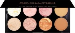 MAKEUP REVOLUTION Ultra Blush Palette Golden Sugar, 13 G -Maquillage Cosmetics 1200x539